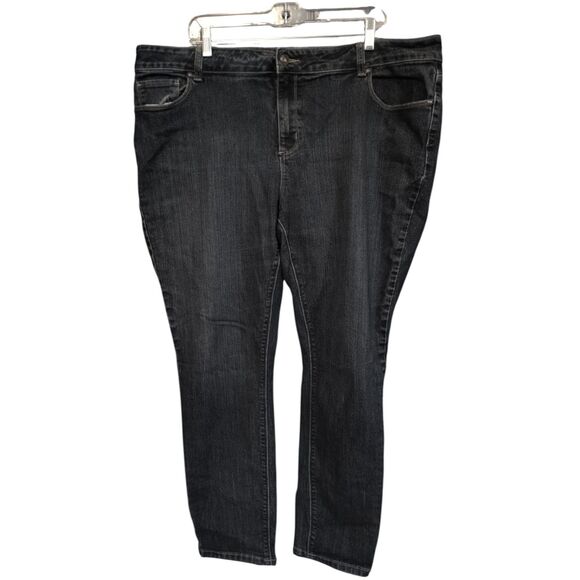 Roz & Ali Women's Size 22 Dark Wash High Rise Skinny Jeans - Picture 1 of 6